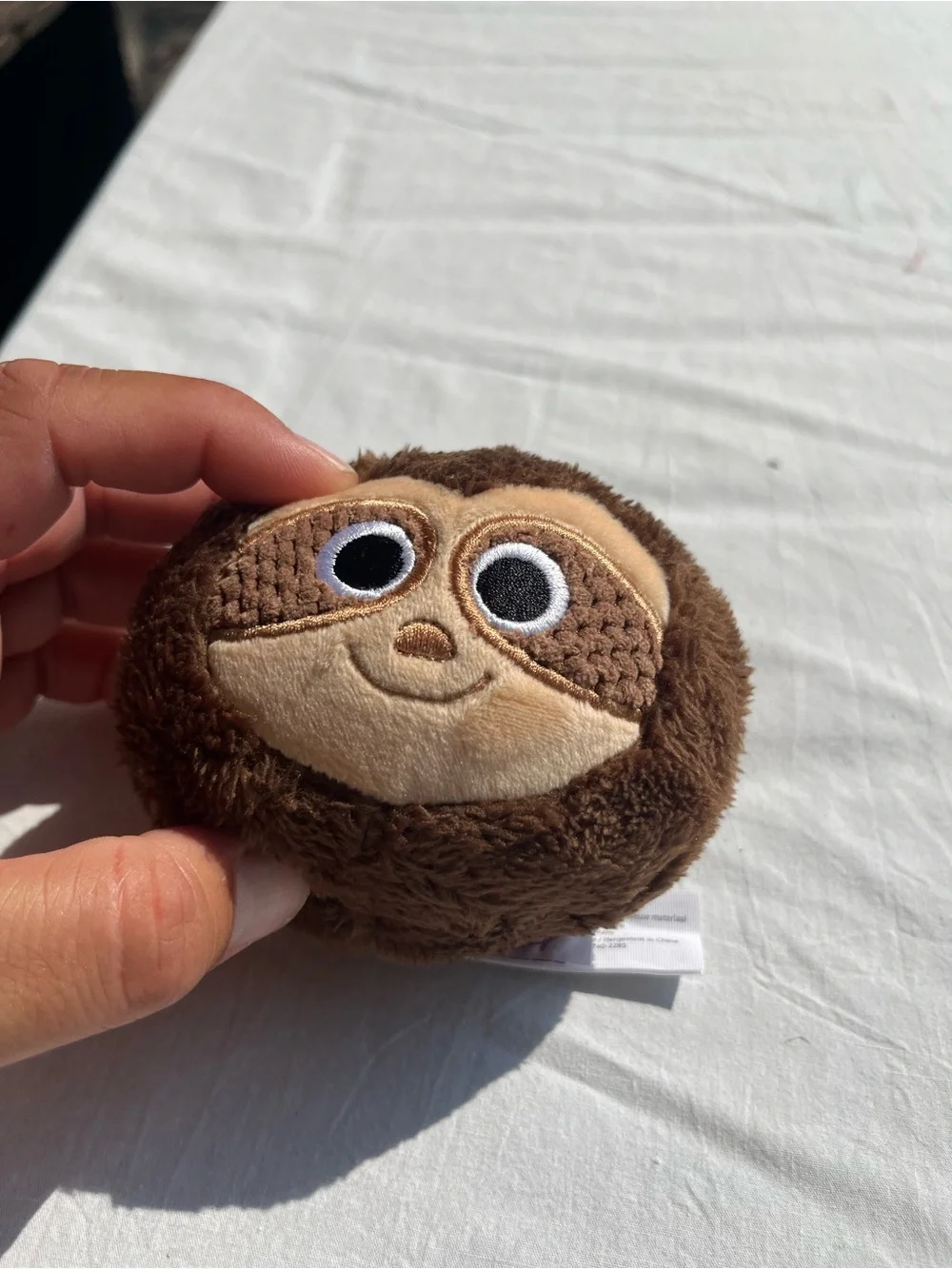 Scentsy Bitty Buddy Sloth Plush Jar - Brown & Cream